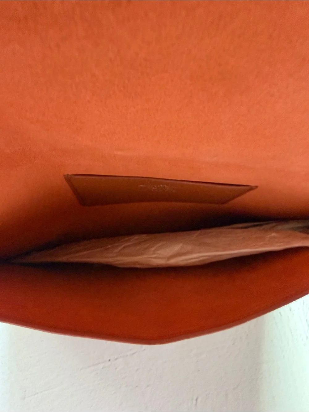 Salvatore Ferragamo Leather Envelope Clutch